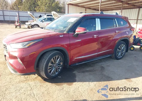 2021 Toyota Highlander Hybrid Platinum from USA, damaged, VIN 5TDEBRCH1MS039740